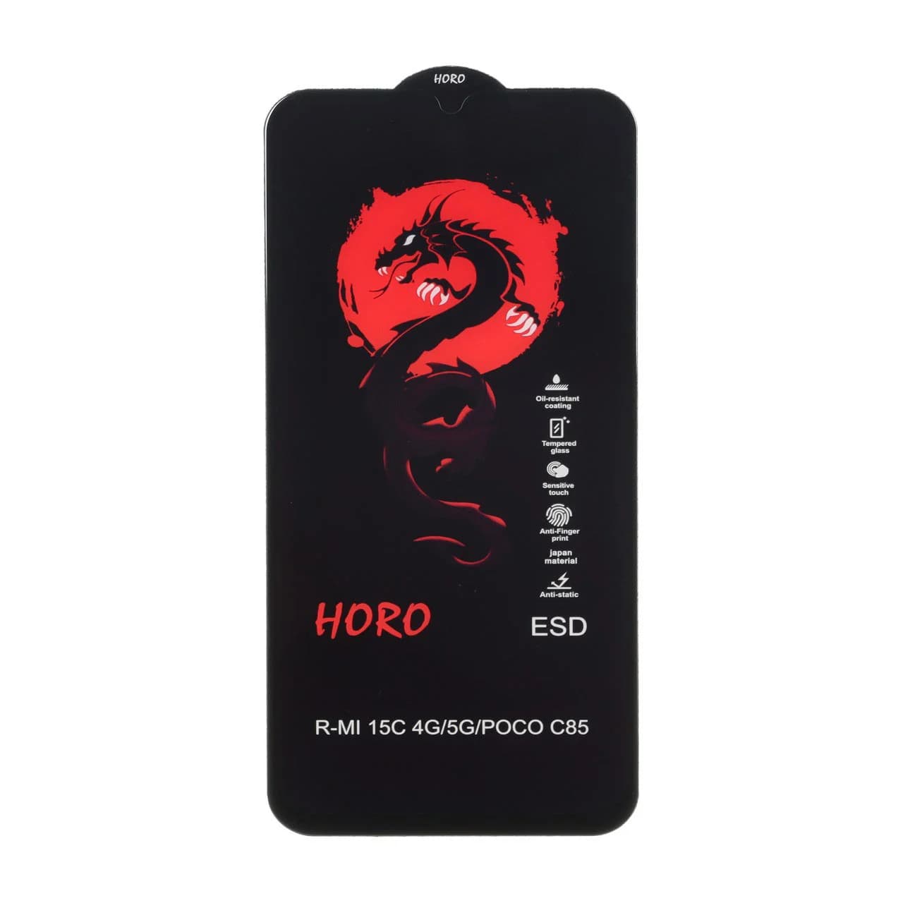 محافظ صفحه نمایش شیشه ای Full Cover ESD Horo مدل Xiaomi Redmi 15C / Poco C85 / Redmi A7 Pro — تصویر ۲