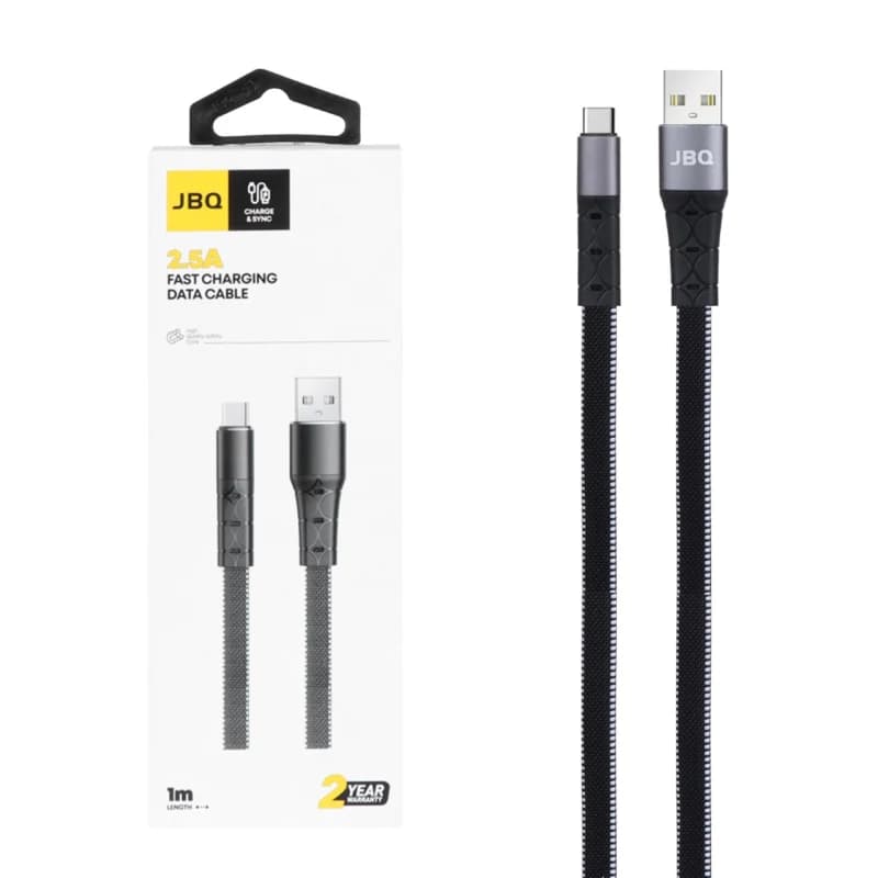 کابل شارژ فست JBQ Type-C مدل CA-620 – مشکی (گارانتی یکساله رصاصی) — تصویر ۵