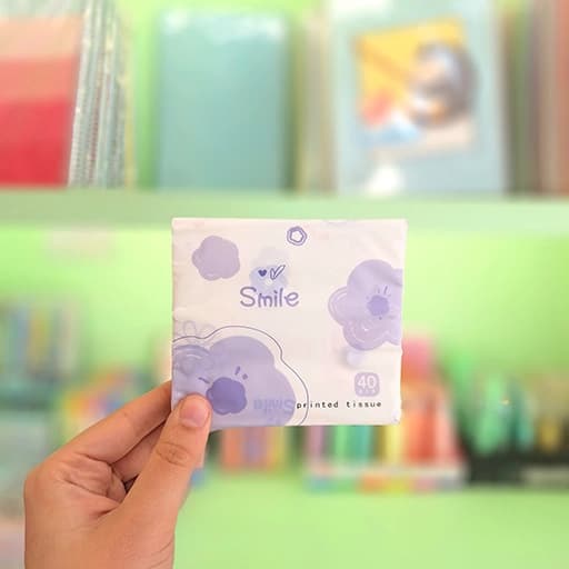 دستمال کاغذی جیبی طرحدار گل