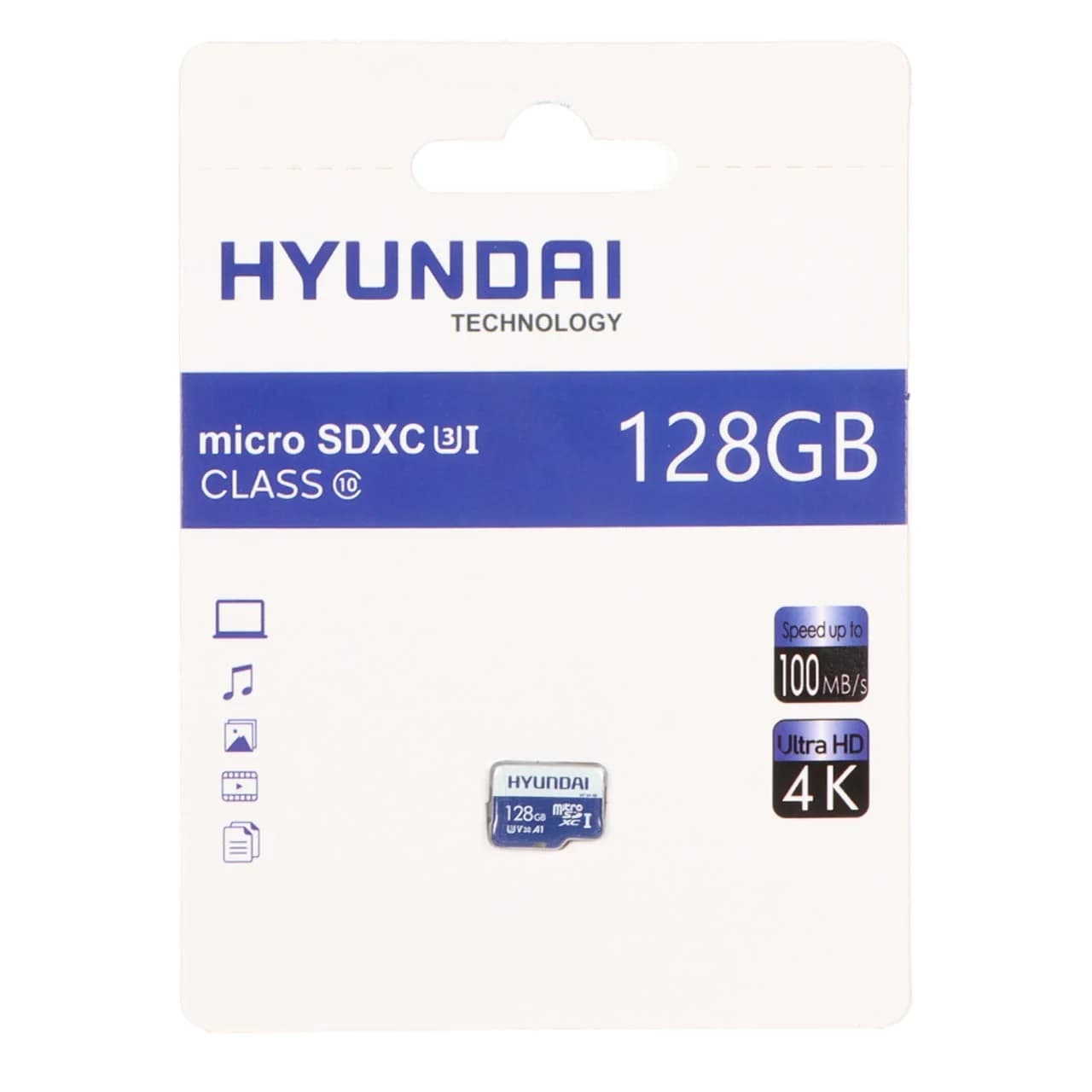Hyundai microSDXC U3 Class 10 – 100MB/s – 128GB (گارانتی IPM)