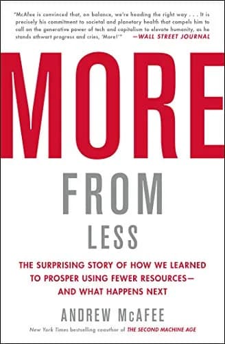 و دانلود نسخه کامل کتاب زبان اصلی More from Less: The Surprising Story of How We Learned to Prosper Using Fewer Resources—and What Happens Next Kindle Edition | دانلود کتاب خارجی
