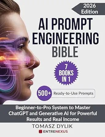 و دانلود نسخه کامل کتاب زبان اصلی AI Prompt Engineering Bible (7 Books in 1): Beginner-to-Pro System to Master ChatGPT and Generative AI for Powerful Results and Real Income (The Generative AI Cr