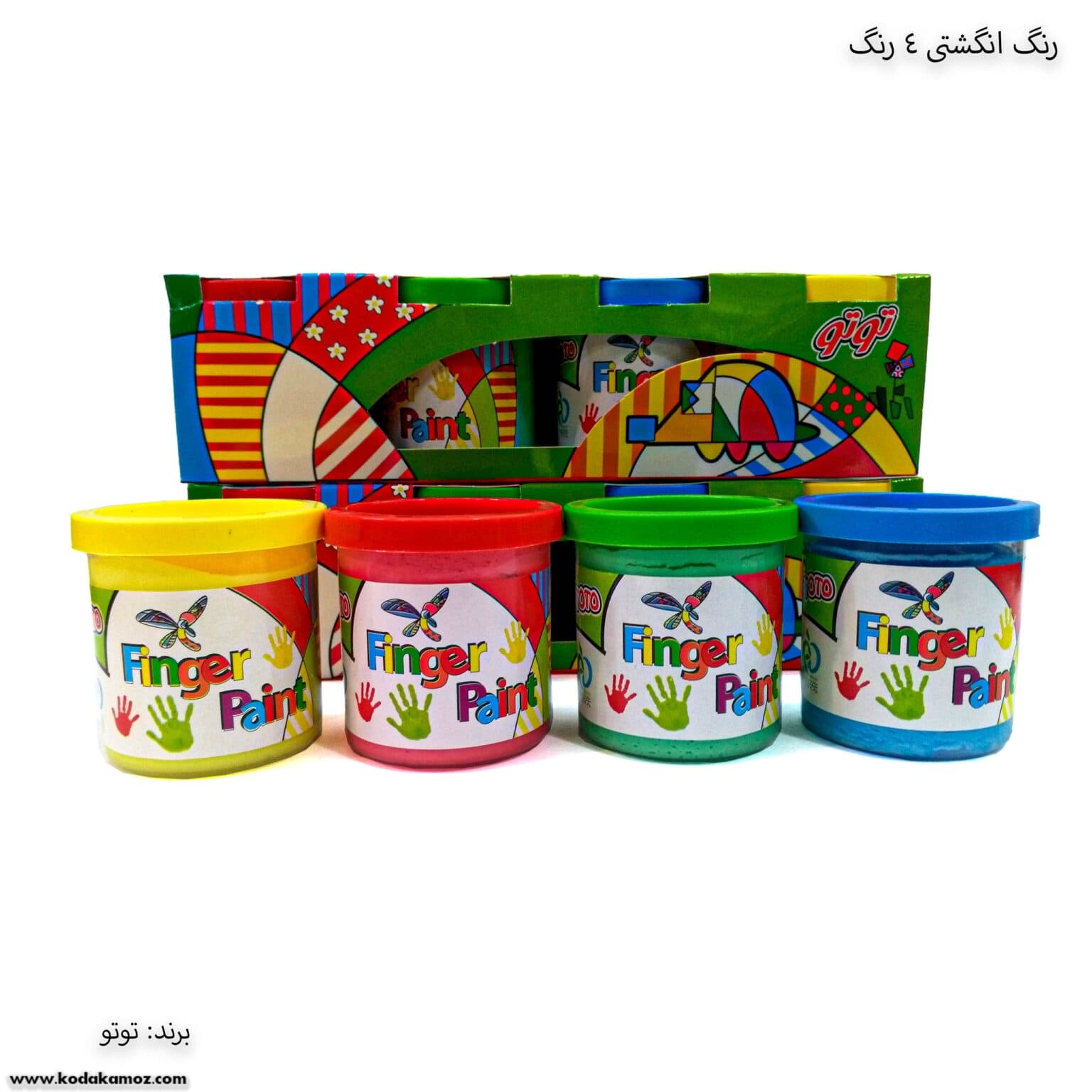 رنگ انگشتی 4 رنگ تو تو