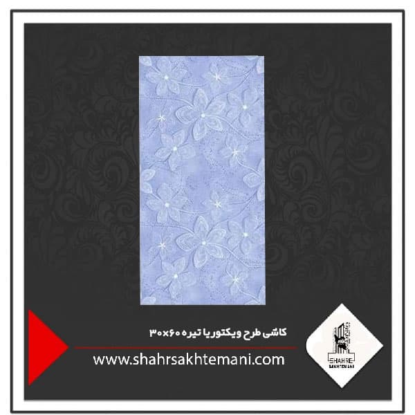 کاشی طرح ویکتوریا تیره 60×30