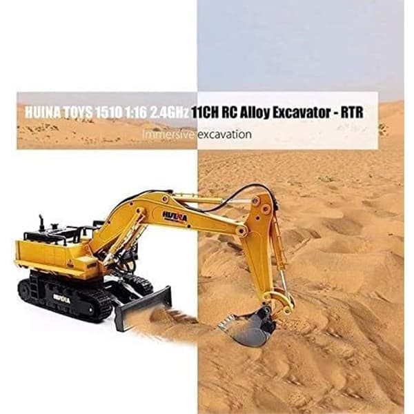 ماشین بازی کنترلی هوینا مدل HUINA 1510 RC Excavator — تصویر ۲
