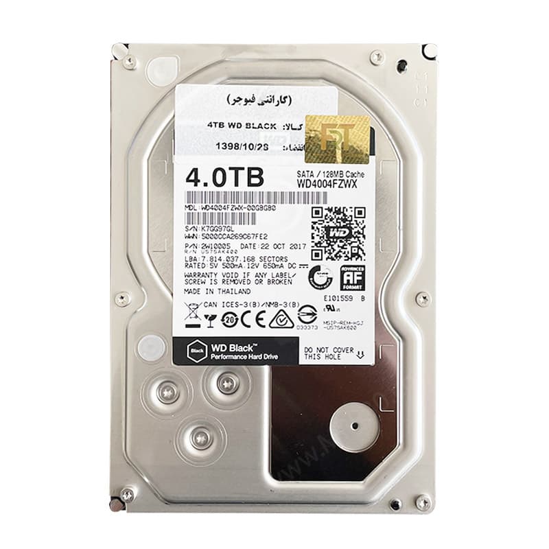 هارد اینترنال 4 ترا وسترن Western Digital Black 4TB استوک — تصویر ۳