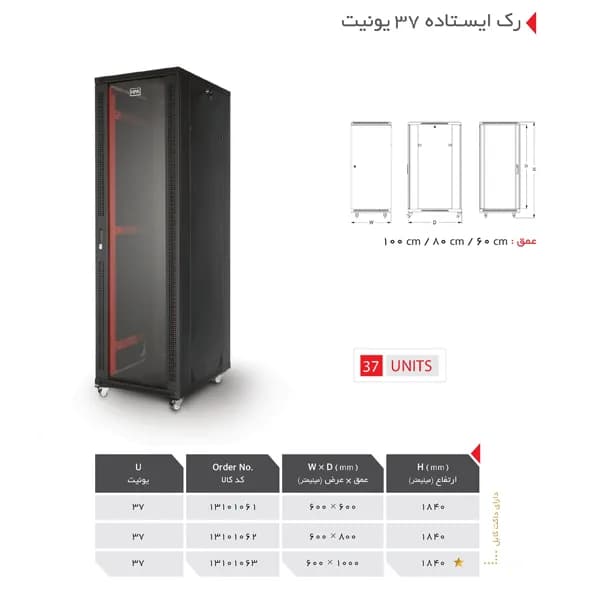 رک ایستاده 37 یونیت HPA — تصویر ۲