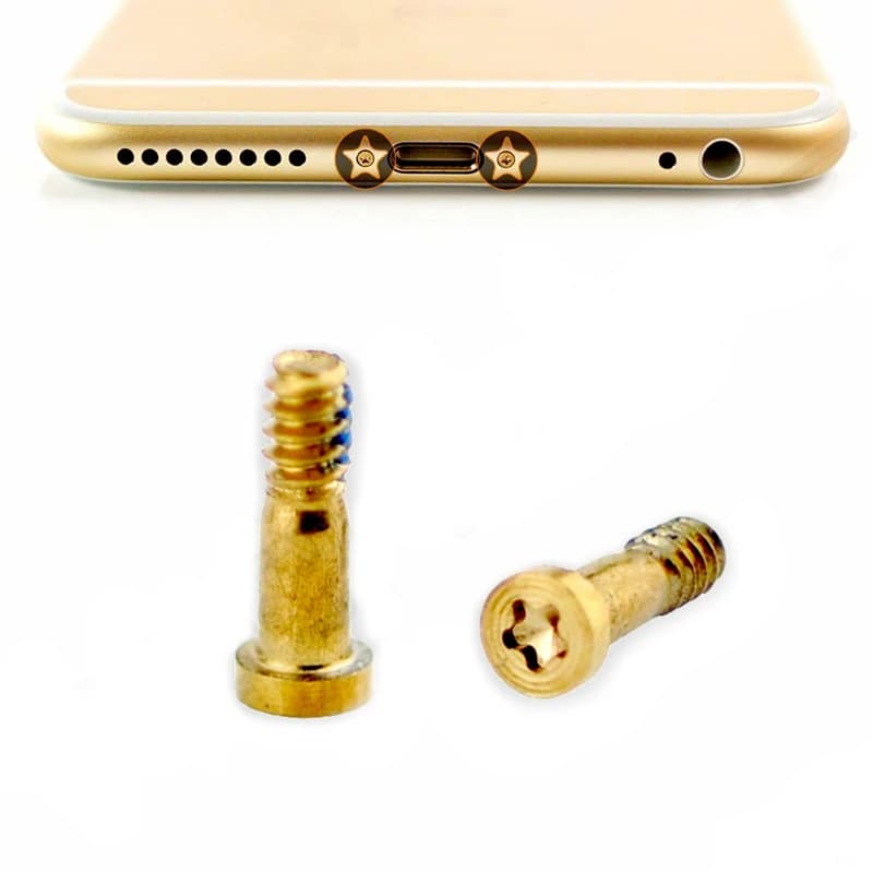پیچ قاب گوشی iPhone 6s / 6s Plus طلایی — تصویر ۲