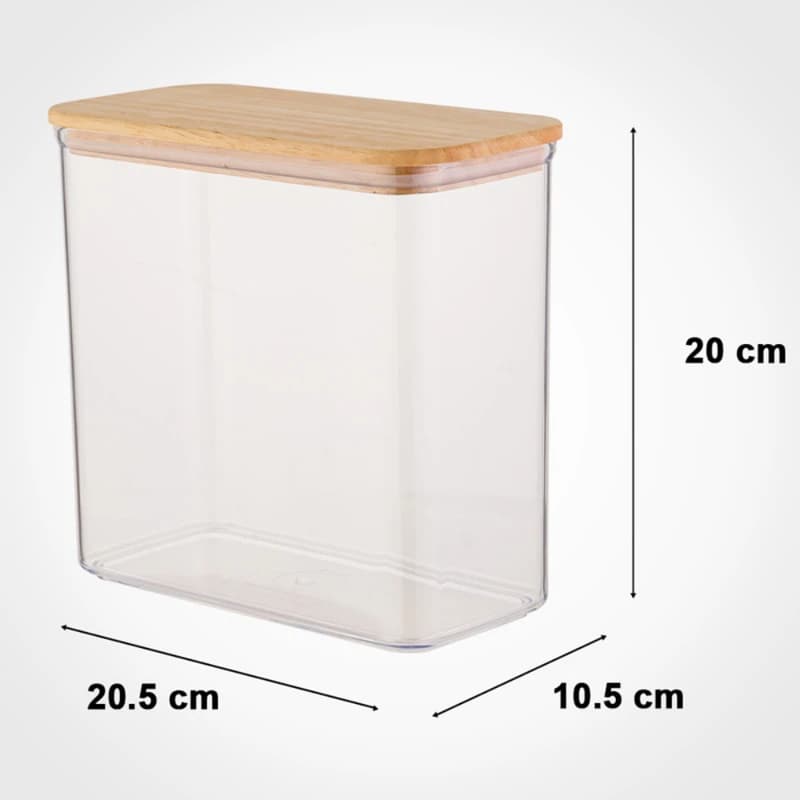 بانکه مستطیل سارینا (1) درب چوبی لیمون کد 220059 — تصویر ۲