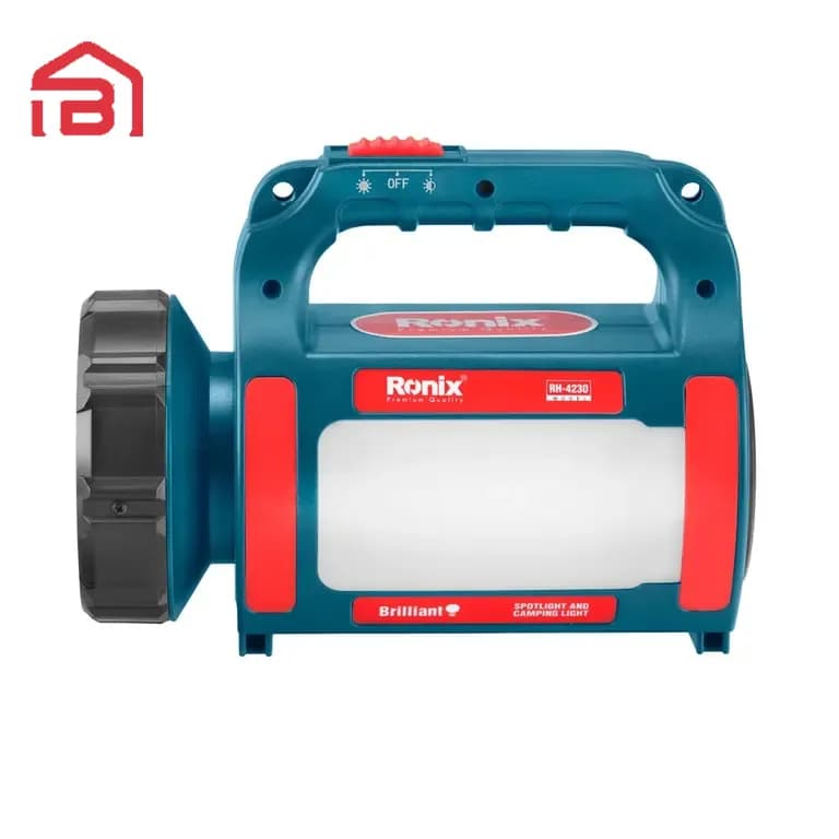نور افکن شارژی برد 500 متر LiIon رونیکس مدل RH-4230 — تصویر ۲