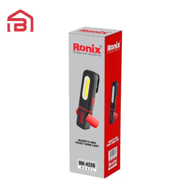 چراغ کار شارژی مینی مگنت دار تاشو 350 لومن رونیکس مدل RH-4226 — تصویر ۴