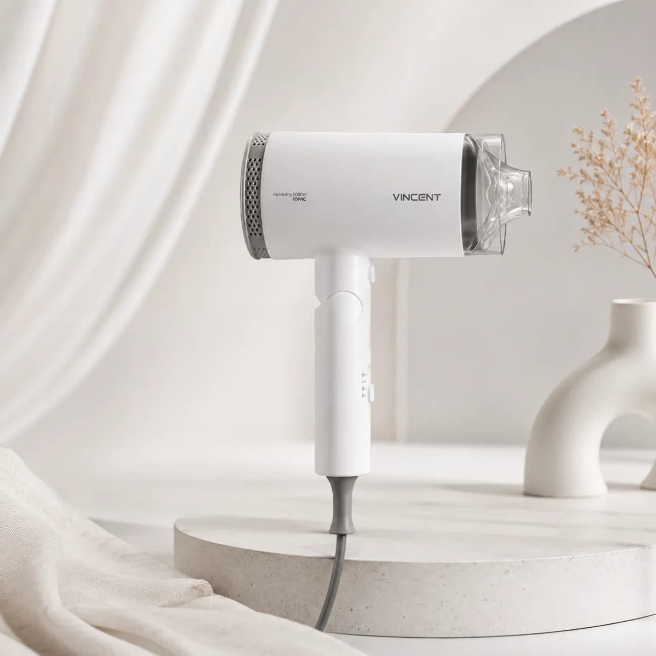 سشوار مسافرتی وینسنت Vincent مدل HD3120 توان 2000 وات — تصویر ۷