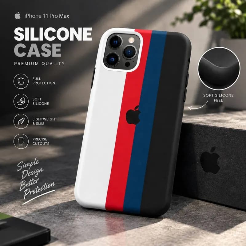 کاور مدل سیلیکونی پاکنی مناسب برای گوشی موبایل اپل iphone 12 promax — تصویر ۲