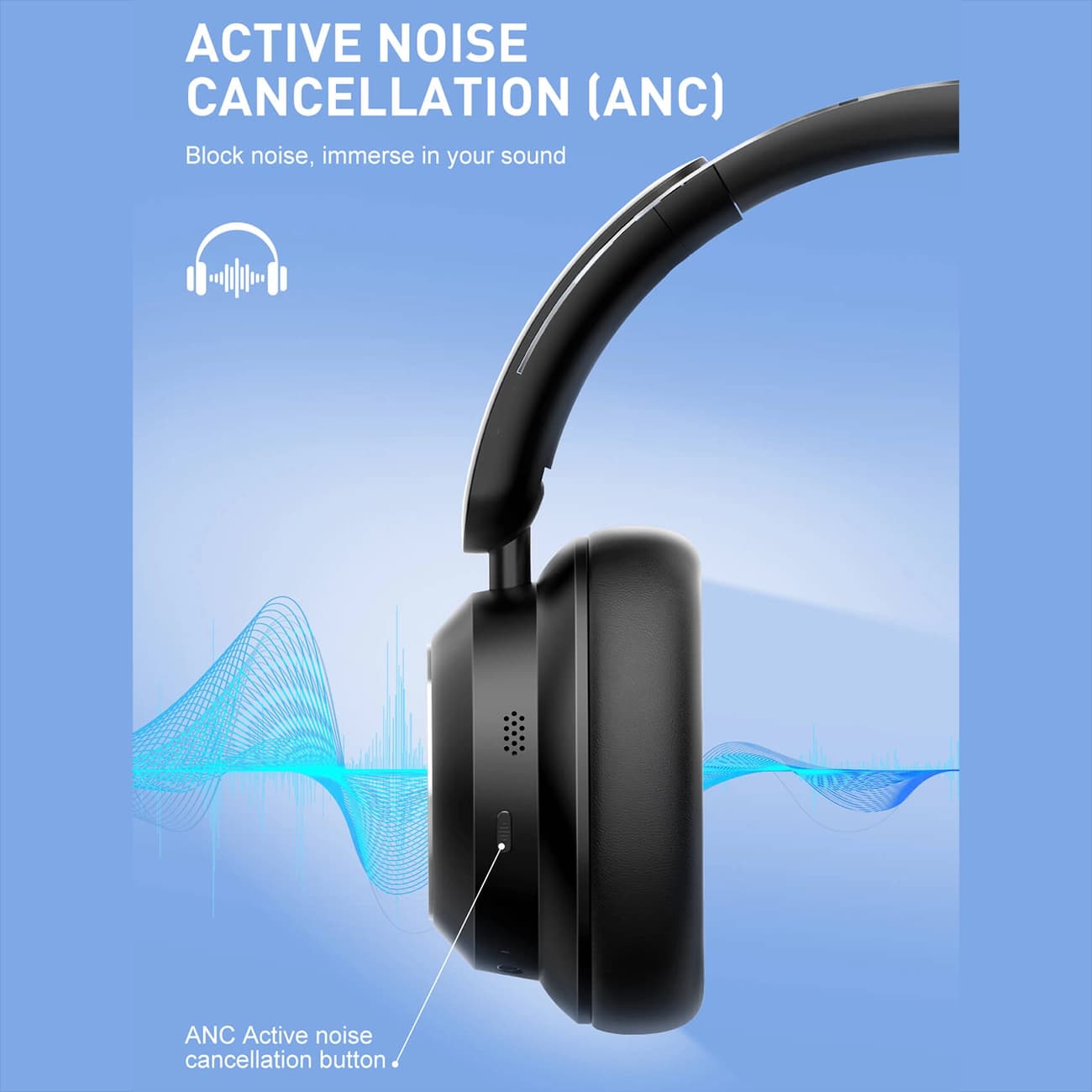 هدفون بلوتوثی الدنیو LDNIO مدل H01 با حذف نویز ANC — تصویر ۶