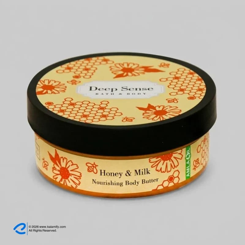 کره بدن دیپ سنس مدل Honey حجم 200 میلی‌لیتر مغذی و آبرسان قوی با کره شی، روغن نارگیل و آملا، ضد خشکی و نرم‌کننده پوست با جذب سریع و حفظ رطوبت طولانی‌مدت مناسب بانوان — تصویر ۷