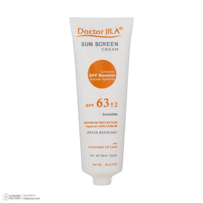 کرم ضد آفتاب بدون رنگ دکتر ژیلا SPF 63 مدل Maximum Protection ‌مناسب انواع پوست‌ وزن 50 گرم — تصویر ۶