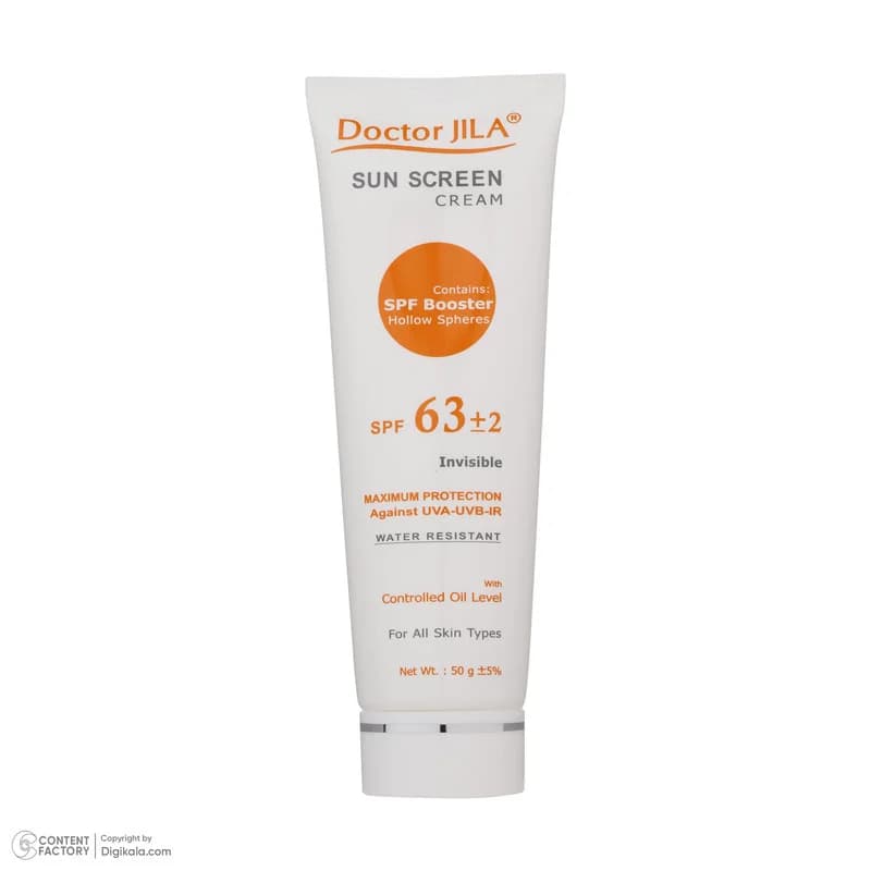 کرم ضد آفتاب بدون رنگ دکتر ژیلا SPF 63 مدل Maximum Protection ‌مناسب انواع پوست‌ وزن 50 گرم — تصویر ۵