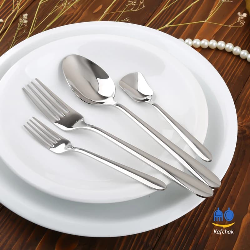 چنگال میوه خوری برند کفچک – مدل دونا – استیل براق