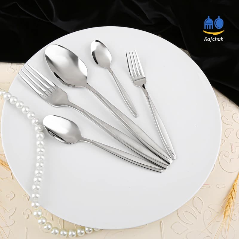 قاشق چای خوری برند کفچک – مدل ماینز – استیل مات و براق