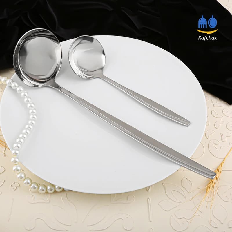 ملاقه کوچک برند کفچک – مدل ماینز – استیل مات و براق