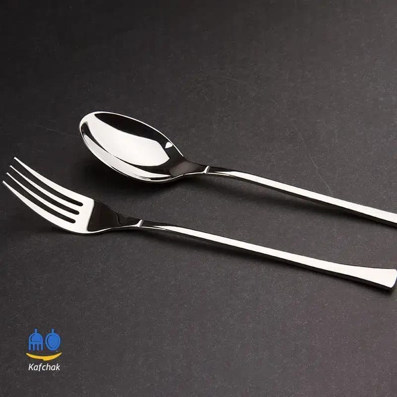 قاشق و چنگال برند SG – مدل بتا – استیل براق — تصویر ۵