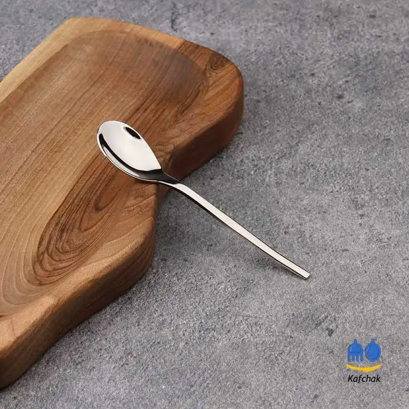 قاشق مربا خوری رولنزا – مدل آکسفورد – استیل براق