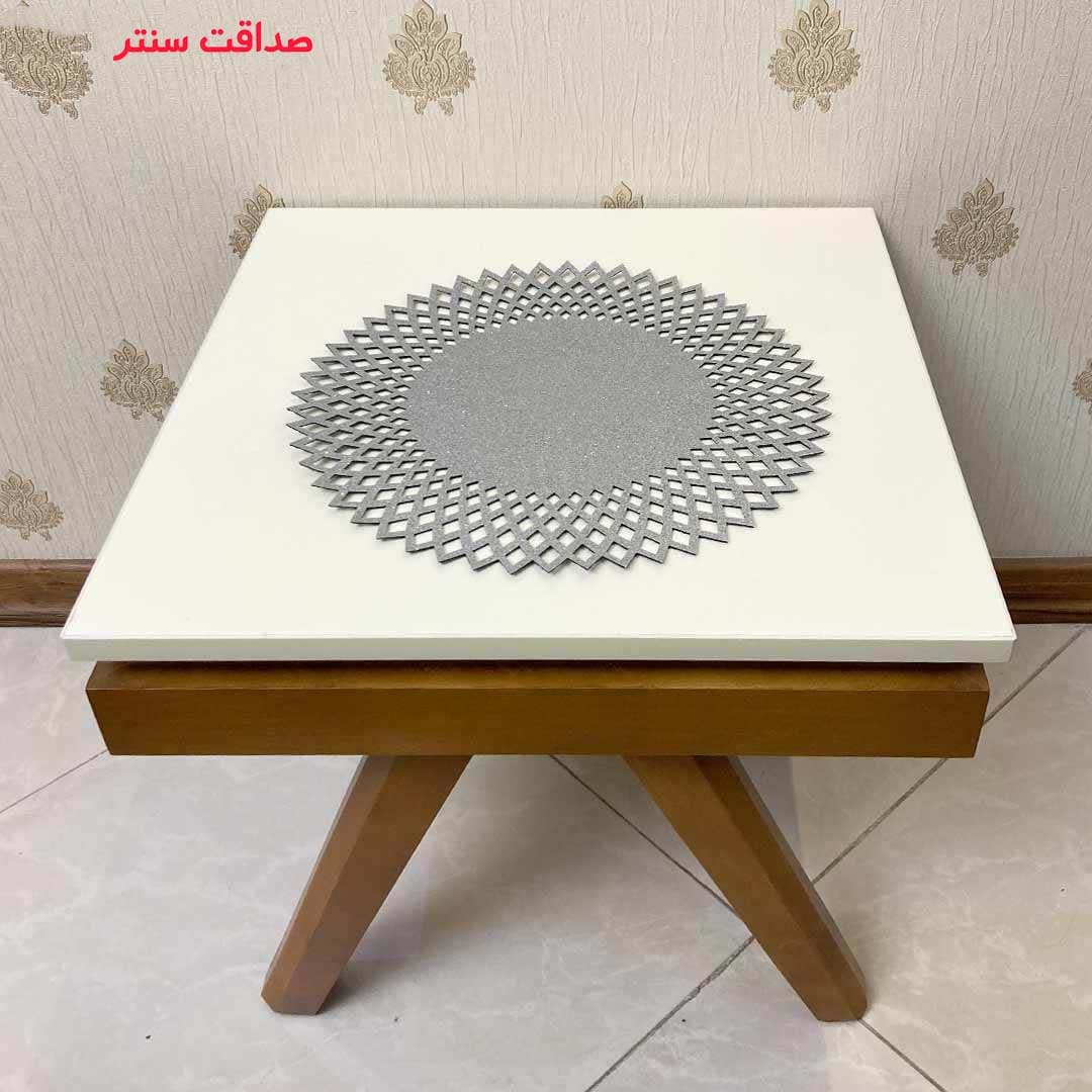 رومیزی 3 تکه مدل چرم مخمل خورشیدی کد sunCCC — تصویر ۸