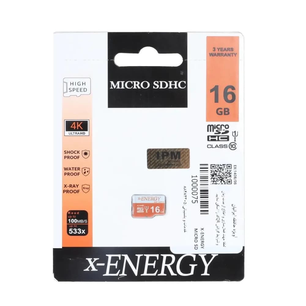 کارت حافظه microSDHC ایکس انرژی X-Energy ظرفیت 16 گیگابایت