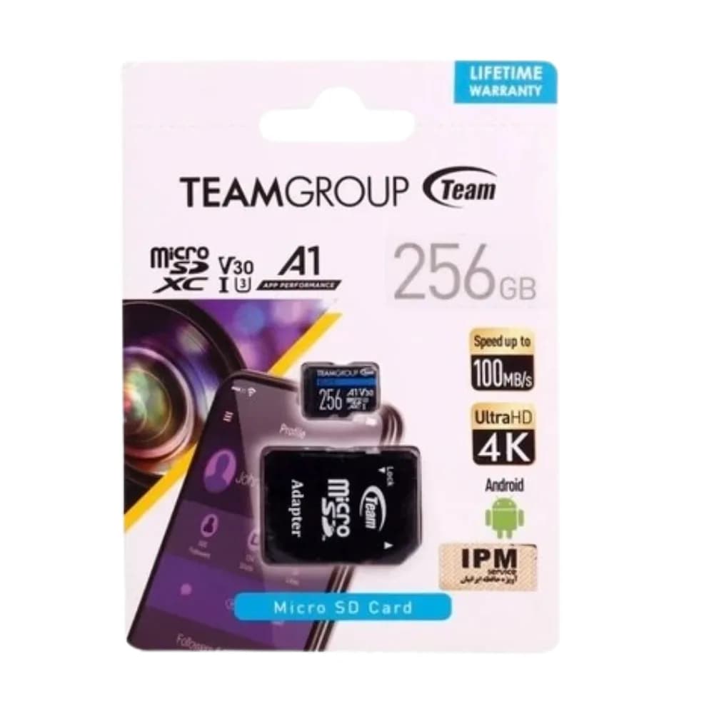 کارت حافظه TeamGroup ELITE A1 ظرفیت 256 گیگابایت