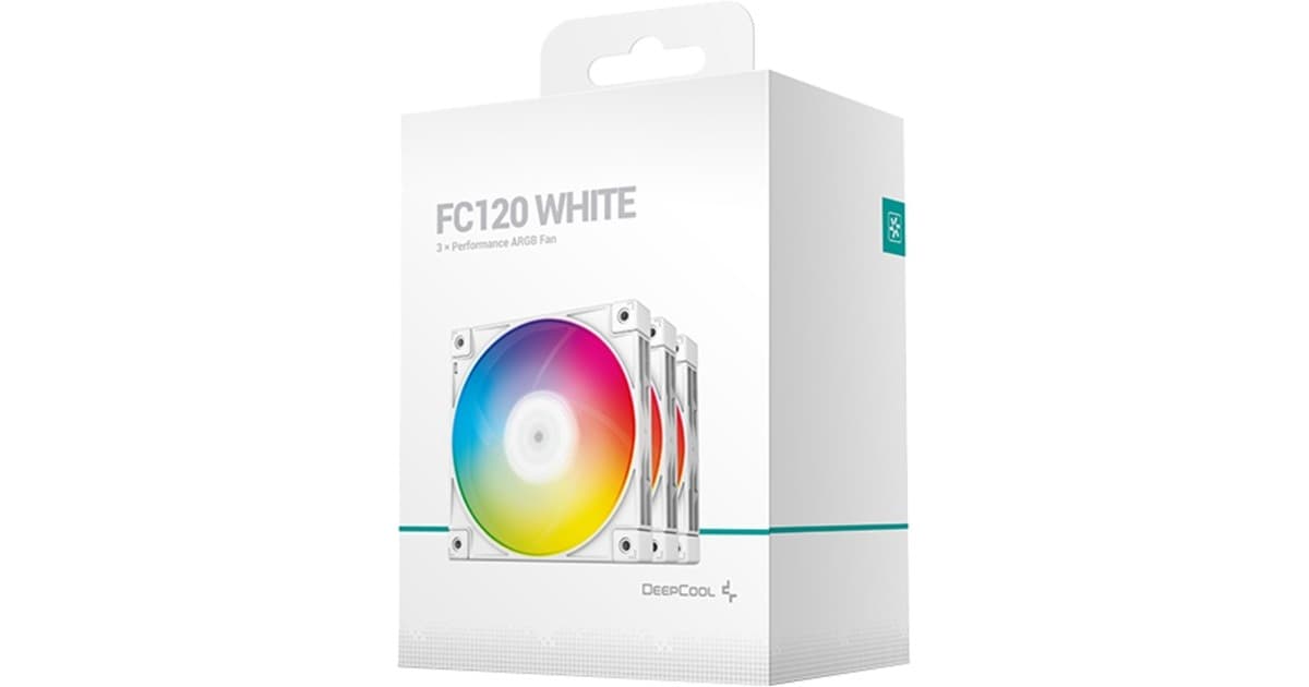 فن کیس دیپ کول FC120 WHITE بسته 3 عددی — تصویر ۴