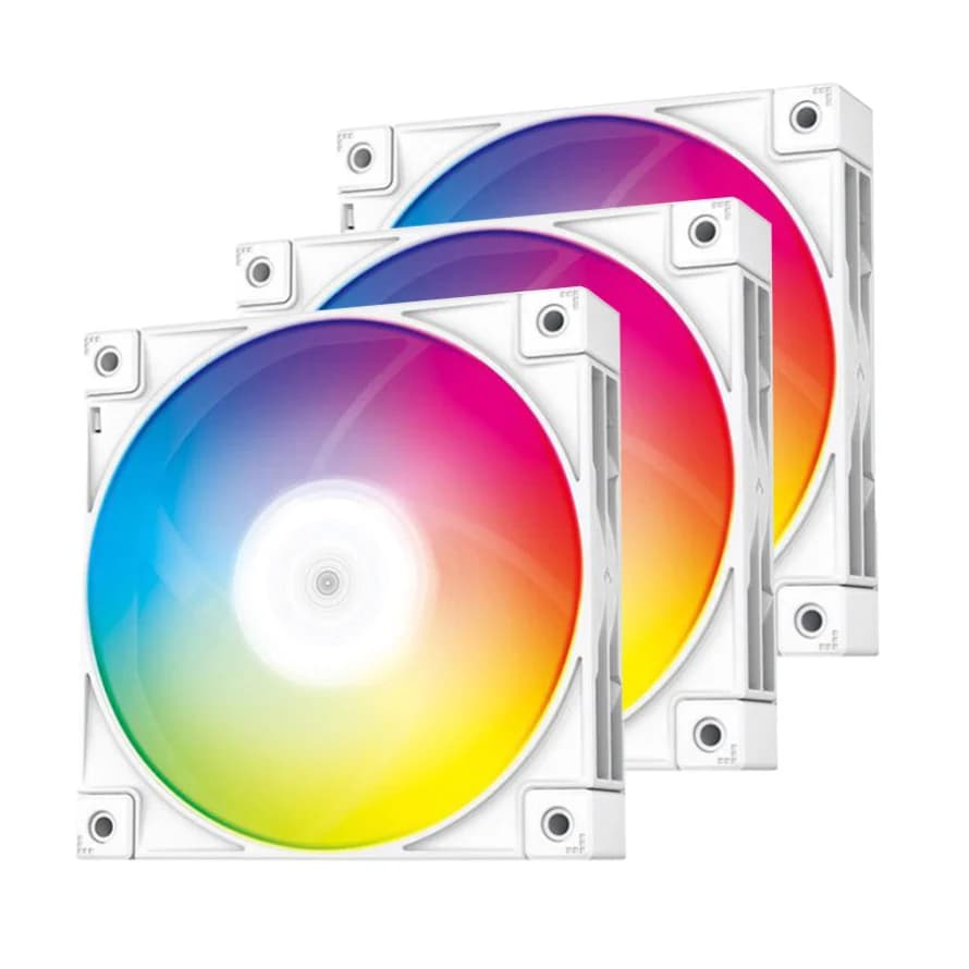 فن کیس دیپ کول FC120 WHITE بسته 3 عددی