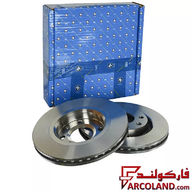 دیسک ترمز جلو ایساکو مدل 0670202205 مناسب پژو 206 تیپ 5 ، تیپ 6 و صندوقدار V2،V8,V9 بسته 2 عددی