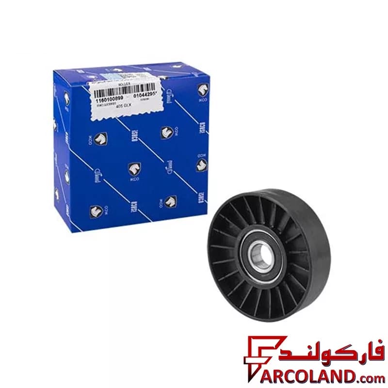بلبرینگ (غلتک) هرزگرد تسمه دینام ایساکو مدل 11601008 مناسب پژو 405