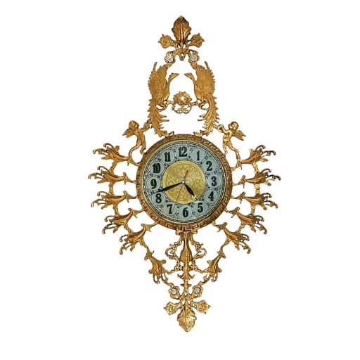 ساعت دیواری برنجی مدل سیمرغ کد H-1219 فیلبندشاپ مدل 840865