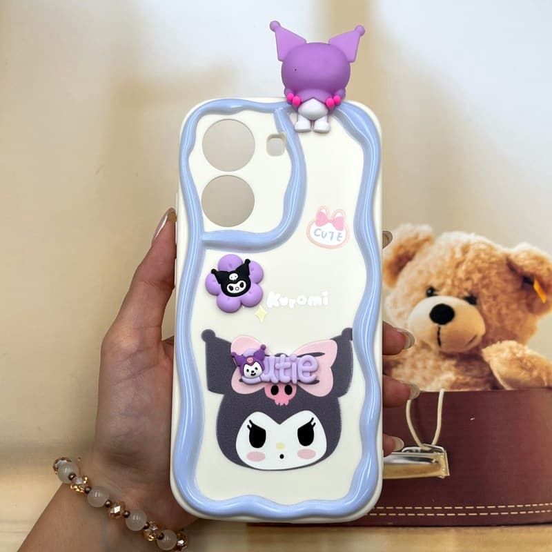 قاب گوشی Poco X7 Pro شیائومی Toy Friend عروسکی برجسته ضد ضربه محافظ لنز دار طرح کرومی کد 193173