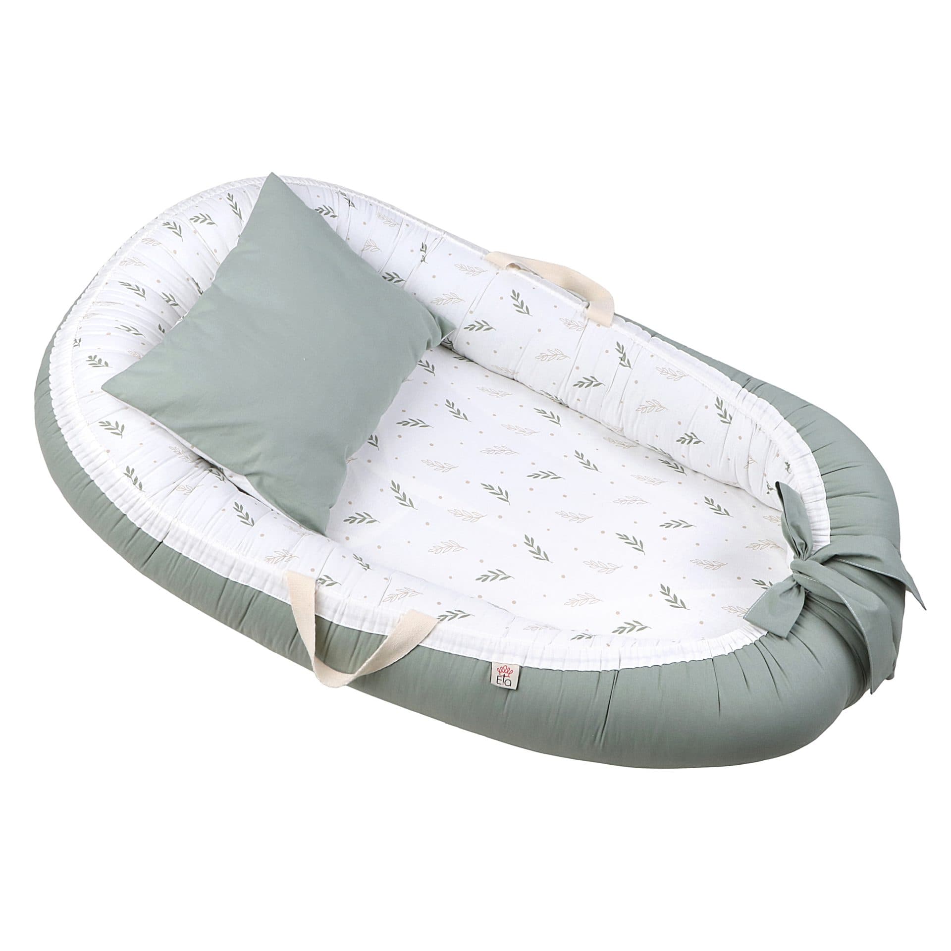تشک لبه دار با بالشت صلح سبز