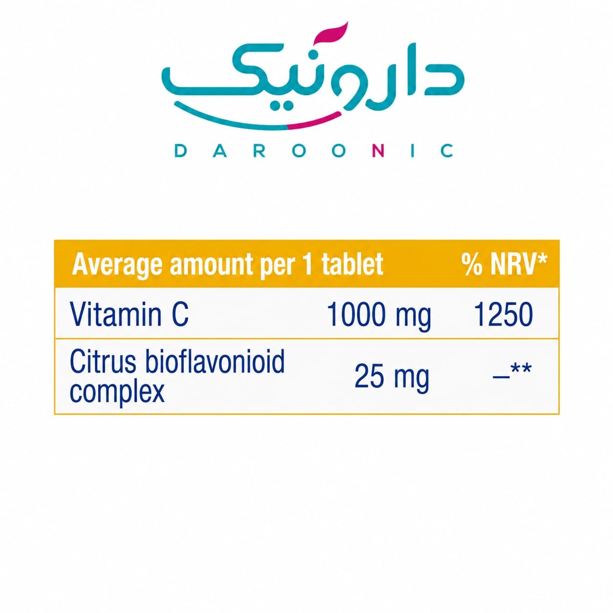 قرص ویتامین C 1000 دپو یوروویتال 60 عددی EuRho Vital Vitamin C 1000 Depot — تصویر ۳