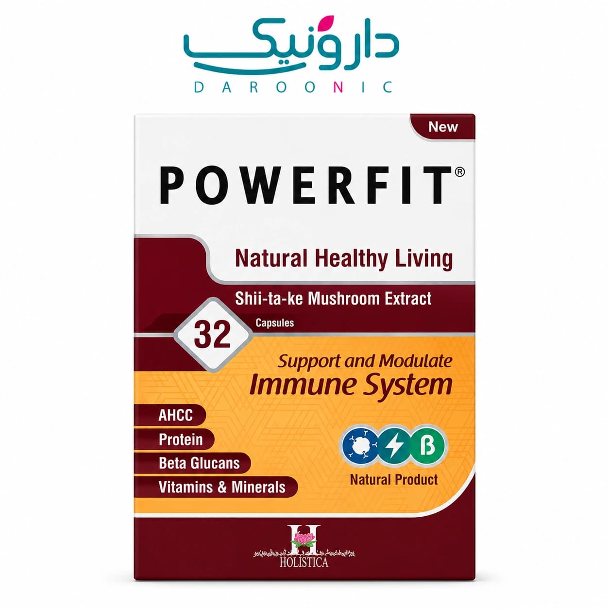 کپسول پاورفیت هولیستیکا بسته 32 عددی Holistica Powerfit