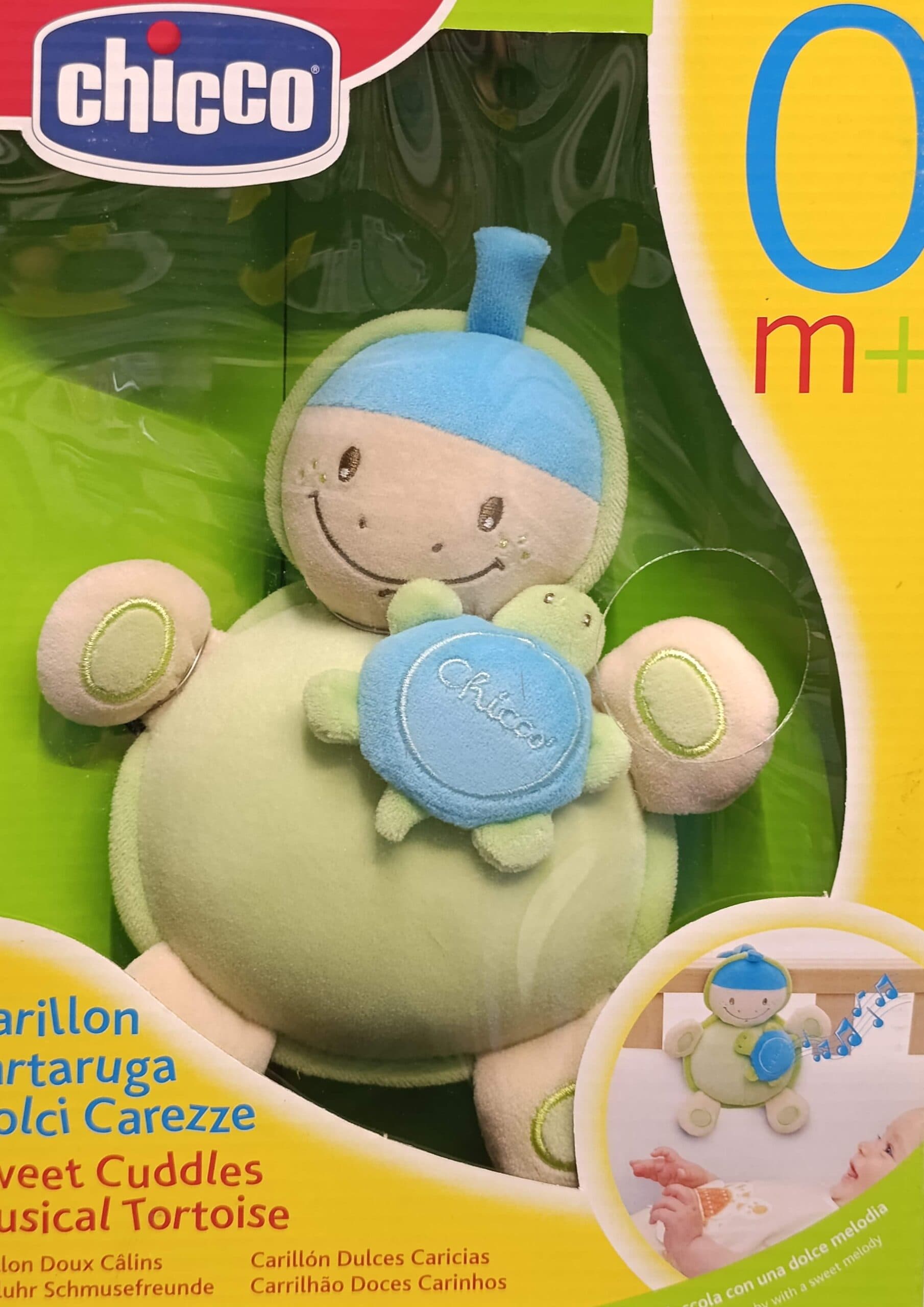 اسباب بازی عروسک موزیکال لاک پشت چیکو ایتالیا ضد حساسیت از 0 تا 6 سال chicco musical tortois — تصویر ۲