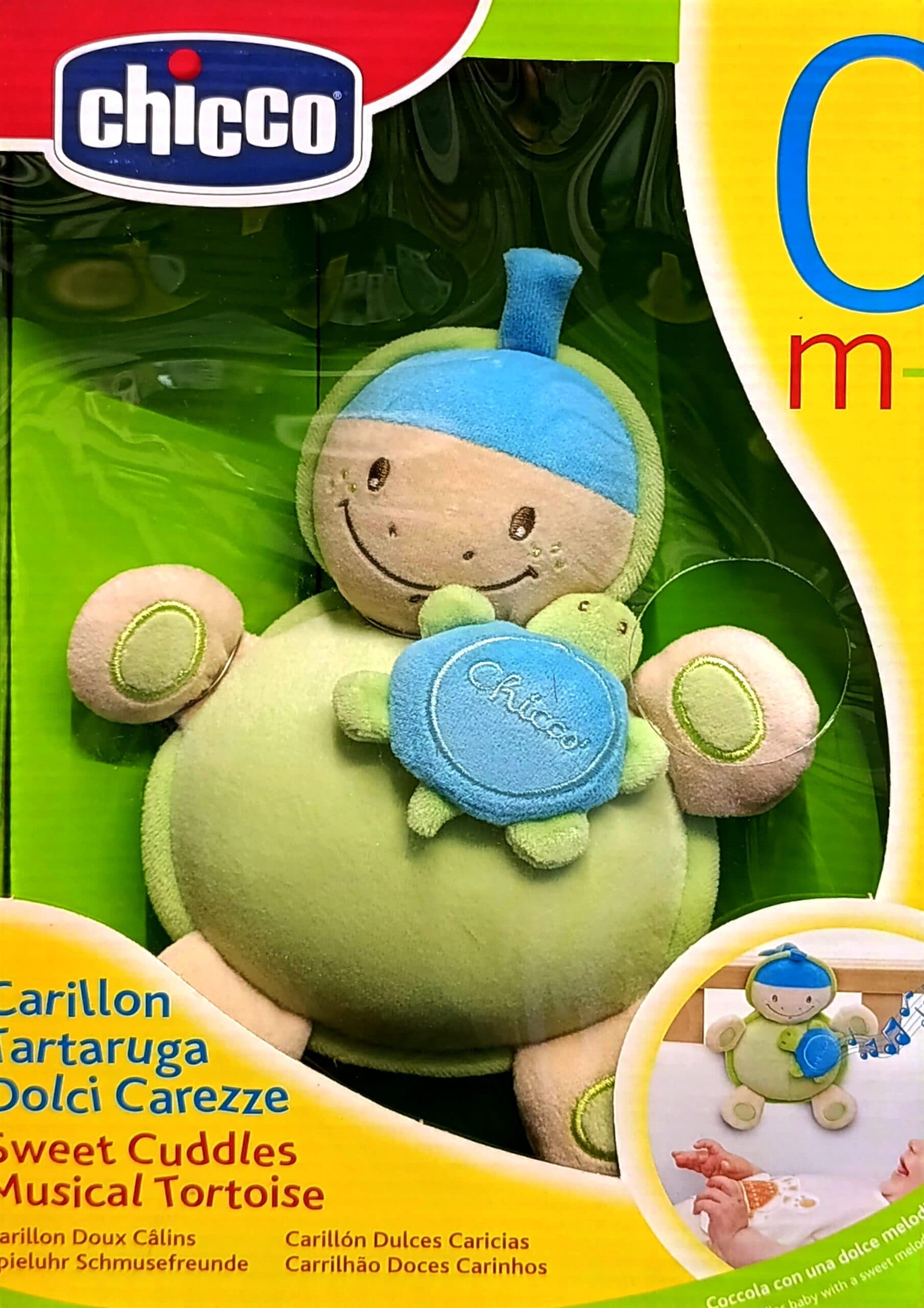 اسباب بازی عروسک موزیکال لاک پشت چیکو ایتالیا ضد حساسیت از 0 تا 6 سال chicco musical tortois