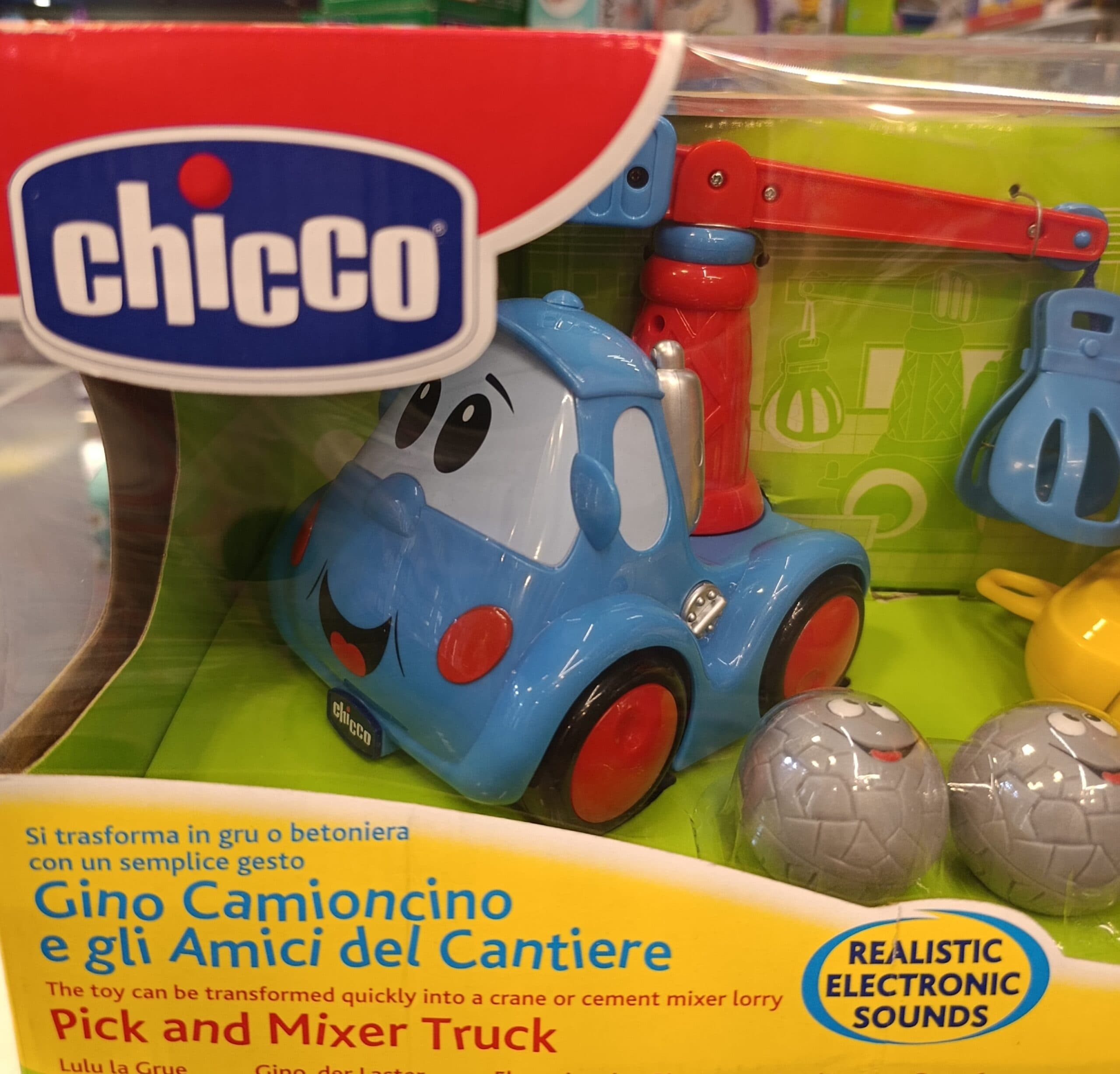 اسباب بازی ماشین کامیون و میکسر چیکو اورجینال با کیفیت عالی و نشکن chicco pick & mixer Truck — تصویر ۲