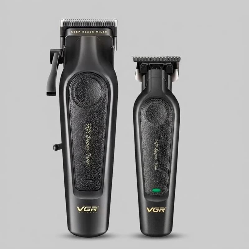 ماشین اصلاح موی سر و صورت شارژی وی جی ار مدل V-197 & 995 مجموعه 2 عددی — تصویر ۹