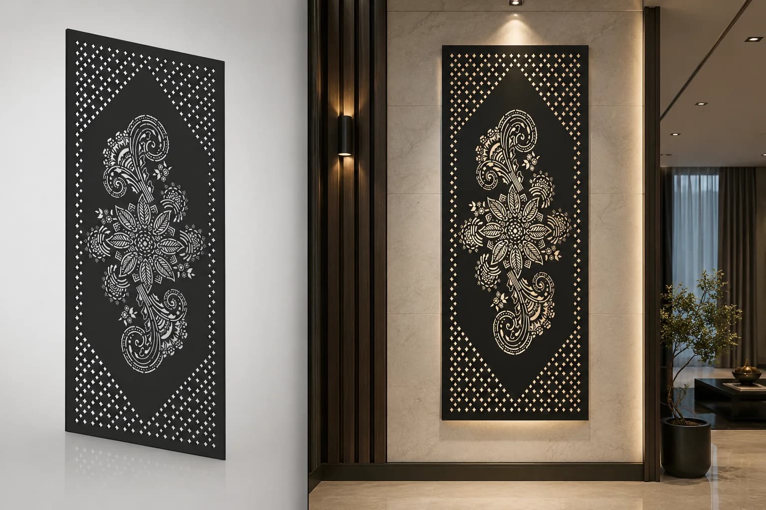 فایل برش پنل فلزی طرح گل کد ۲۱۴۹۸