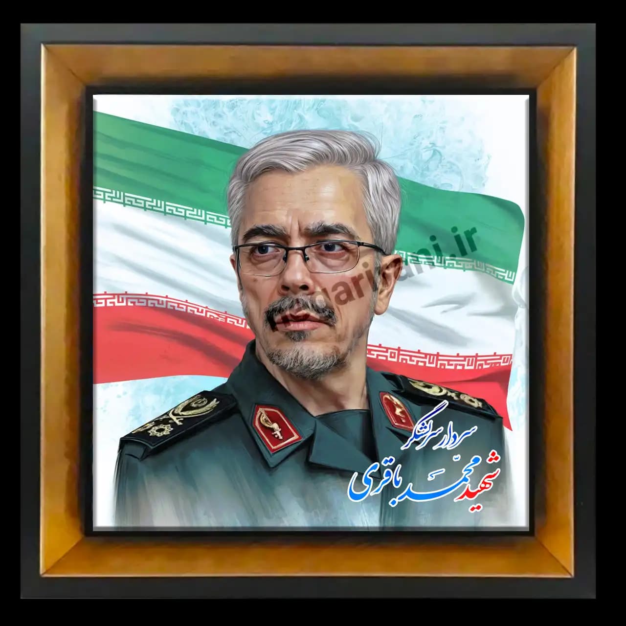 تابلو کاشی شهید سرلشکر محمد باقری مدل 2Z 94