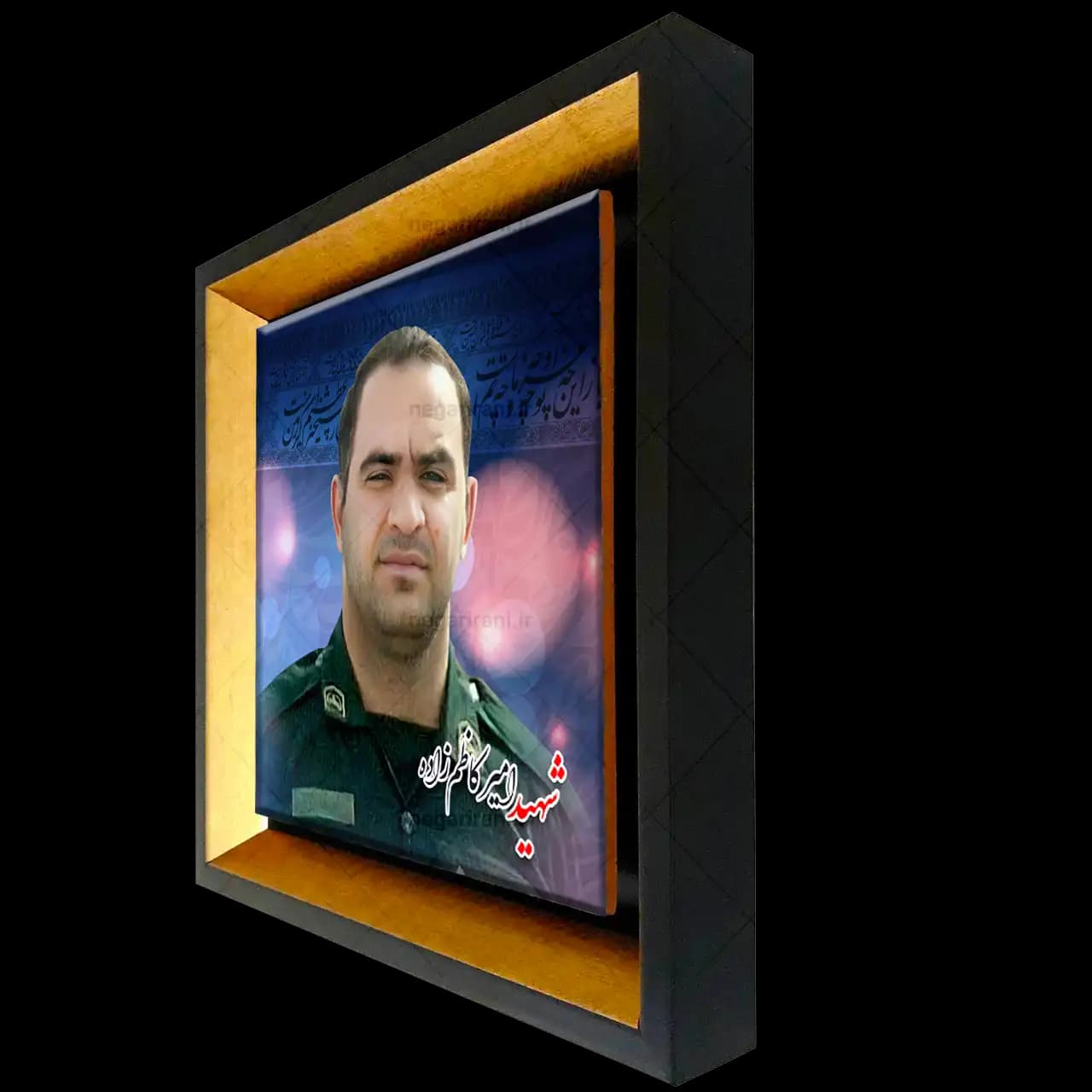 تابلو کاشی شهید امیر کاظم زاده مدل 2Z 90 — تصویر ۲
