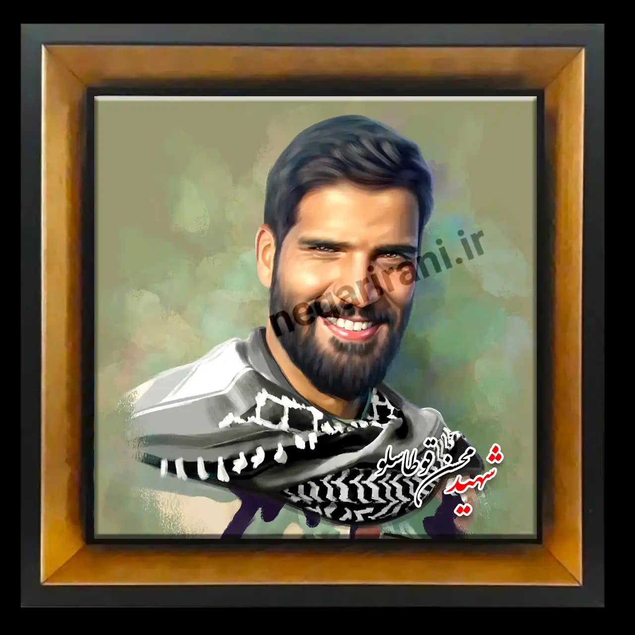 تابلو کاشی شهید محسن قوطاسلو مدل 2Z 89