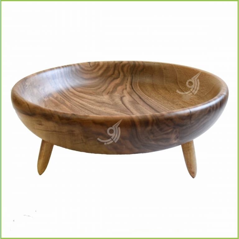 میوه خوری چوبی سه پایه قطر 30 کد 101441