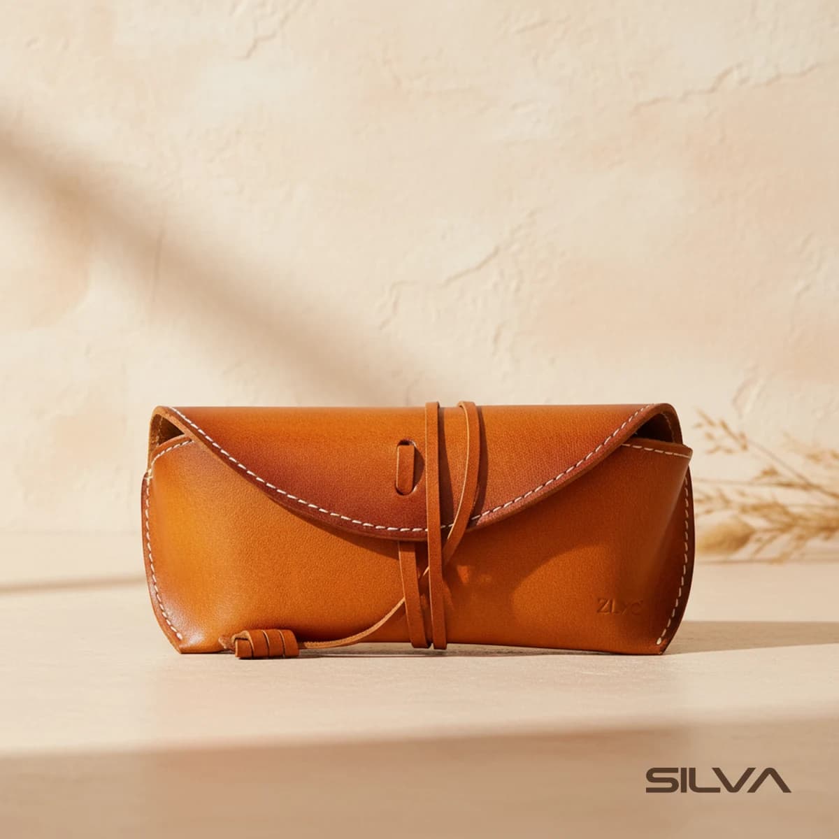 کیف عینک چرم طبیعی مدل Glass Bag 30 | سیلوا چرم
