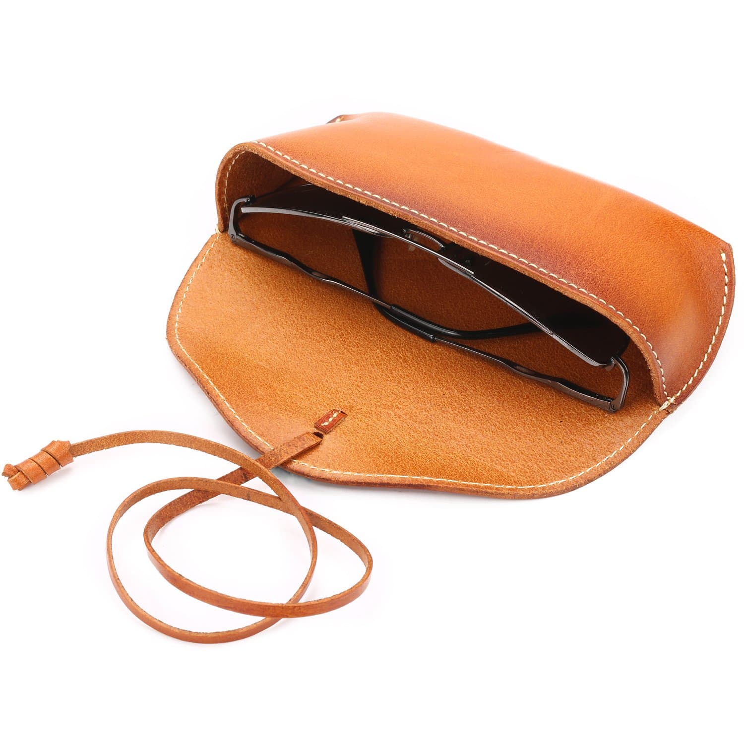 کیف عینک چرم طبیعی مدل Glass Bag 30 | سیلوا چرم — تصویر ۲