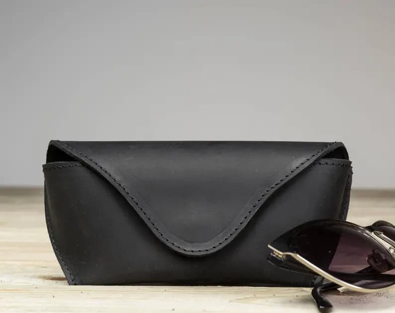 کیف عینک چرم طبیعی مدل Glass Bag 29 | سیلوا چرم — تصویر ۳